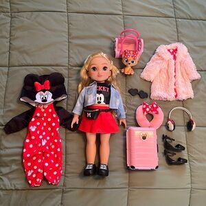 Disney ILY 4ever 18” doll, Mickey and Minnie Mouse inspired bundle